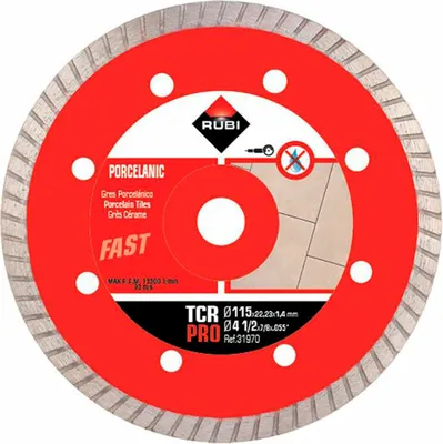 Produktbild von Rubi Tcr 115 Pro 115 Mm Diamantschliffscheibe Rot Rot One Size