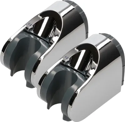 Obrázek produktu pro KOTARBAU® Sada 2 sprchových držáků 70x50 mm Nastavitelný univerzální chromovaný kompletní set