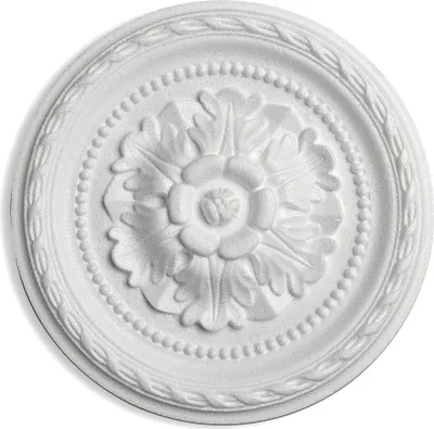 Produktbild von Decosa Rosette Danielle, weiß, Ø 30 cm - 1 Stück