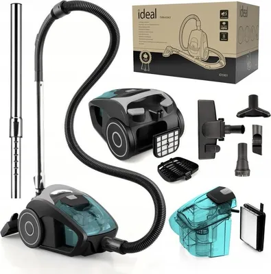 Produktbild von Beutelloser Zyklon Haushaltsstaubsauger 770W Hepa 1,5L 8M Kabel 4 Aufsätze