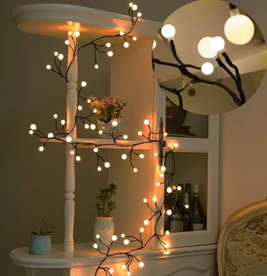Produktbild von 72LED 2,5 m Lichterkette Licht für Hochzeitsfeier Weihnachten Patio Dekoration Lampe