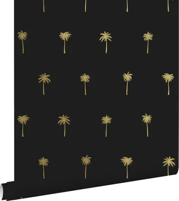 Immagine prodotto di ESTAhome carta da parati palme nero e oro 53 cm x 10.05 m