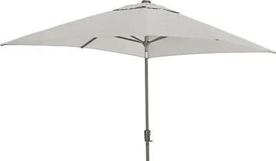 Produktbild von Dehner Sonnenschirm Samos, ca. 300 x 265 x 200 cm, Aluminium/Polyester, grau