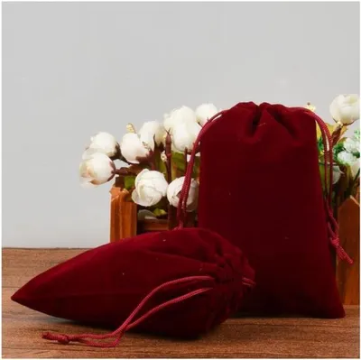 Set aus 10 Samtbeuteln 20 x 30 cm, große Beutel für Schmuck, Süßigkeiten und Geschenke, ideal für Hochzeiten und Feiertage