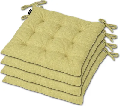 Produktbild von AMPO Sitzkissen Stuhlauflage Stuhlkissen Auflage 4er Set Kissen Sitzpolster 36x36 cm