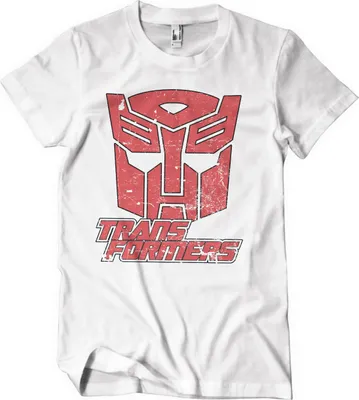 Produktbild von Washed Autobots Duotone Shield T-Shirt - Medium - White