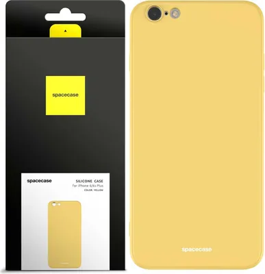 Immagine prodotto di Custodia in silicone SPACECASE Custodia in silicone per iPhone 6/6s Plus giallo