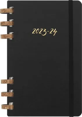 Produktbild von Moleskine 12 Monats Studienplaner Mit Spiralbindung 2023/2024, Large/A5, Wochen-Monatskalender, Fester Einband, Schwarz