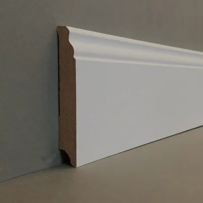 Produktbild von Fußleiste Sockelleiste "Hummelsbüttel" (MDF foliert, 16x100mm, weiß) HAN 719.16100