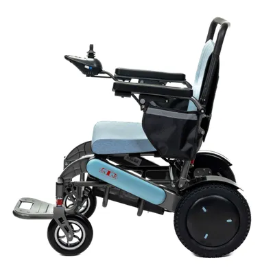 Produktbild von Elektrischer Rollstuhl – Leichter, faltbarer Aluminium-Rollstuhl mit Joystick bis 20 km bis 120 kg