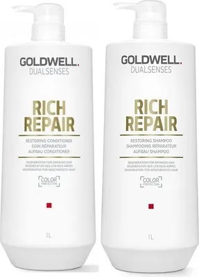 Produktbild von Goldwell DS Rich Repair Shampoo 1000ml + Spülung 1000ml