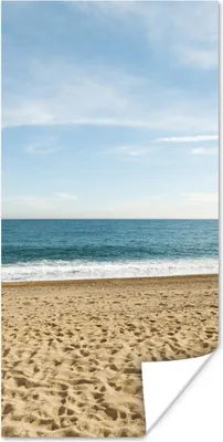 Produktbild von MuchoWow® Poster Strand - Sand - Meer 75x150 cm - Dekoration für die Wände