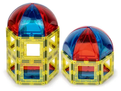 Zdjęcie produktu dla Zestaw magnetycznych płytek Playmags 3D - 28 elementów