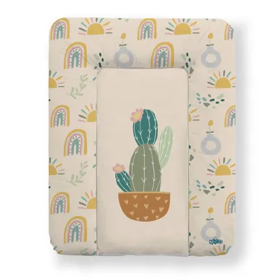 Produktbild von Kikido weiche Wickelauflage 50x70 cm - Baby Wickelunterlage - Wickeltischauflage Junge und Mädchen - Wasserdicht, abwaschbar und pflegeleicht - Kaktus