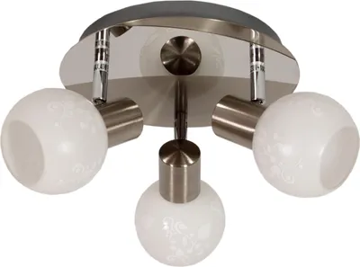 Immagine prodotto di Lampada da soffitto AVILA argento-bianca 3xE14x40W in metallo, dimensioni: 16x36x36 cm, IP20, Candellux