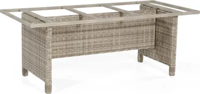 Produktbild von Base-Polyrattan Tischgestell Aluminium White-coral