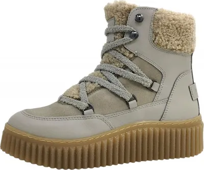 Productafbeelding van Marc O'Polo Lace Flat Bootie Warmline Damenschuhe Schnürstiefel Grau Freizeit