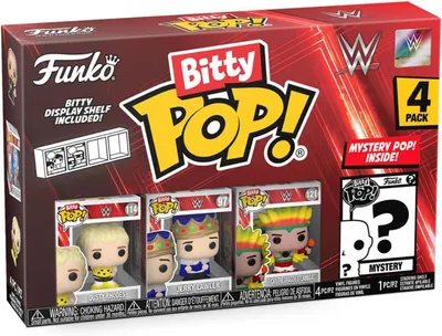 Productafbeelding van WWE Bitty POP! Vinyl figuurtjes, 4-delige set, Dusty Rhodes, 2,5 cm