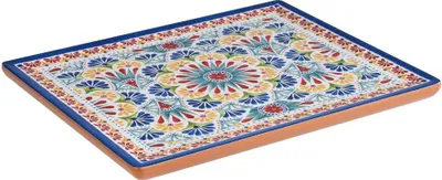 Produktbild von APS 84681 GN 1/2 Tablett ARABESQUE, Melamin, Antirutsch-Füßchen, 32,5 x 26,5 cm, Höhe 2 cm, Dekor/Terrakottaoptik