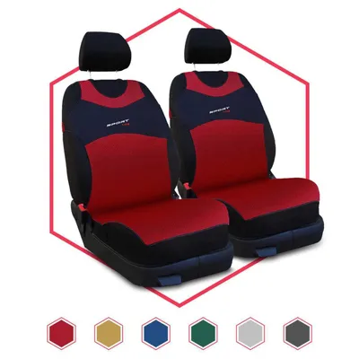 Produktbild von Autositzbezüge Universal Schonbezüge Sitzauflage PKW Rot Vorne 1+1 für Saab 9.3