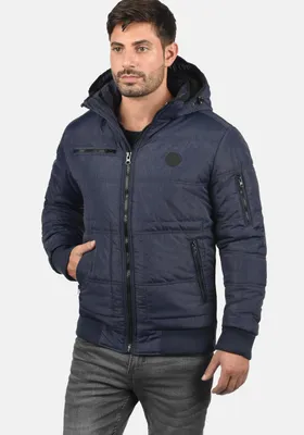 Produktbild von BLEND BHBoris Herren Jacke Winterjacke Steppjacke gefüttert mit Kapuze Reißverschlusstaschen Rippbündchen Regular fit