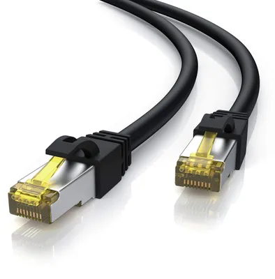 Obrázek produktu pro CSL, 25 metrů, venkovní síťový kabel Cat 7, gigabitový ethernetový LAN kabel - 10000 Mbit/s