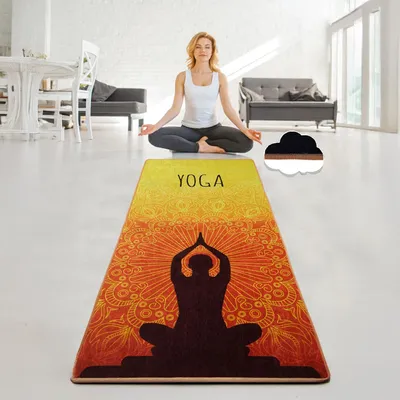 Produktbild von Rutschfeste Yogamatte, 60 x 200 cm, für Yoga und Pilates