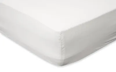 Produktbild von Eleganzzz Spannbetttuch Perkal-Baumwolle – Weiß  – 90x200  – 35 cm Eckhöhe – kühl & knitterarm