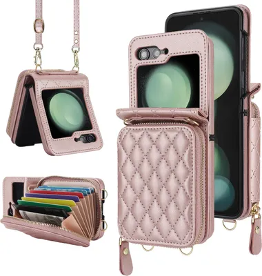 Obrázek produktu pro INF Kožené pouzdro peněženka s RFID blokováním pro Samsung Galaxy Z Flip 6