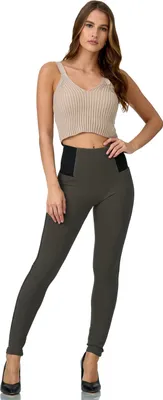 Produktbild von Glamexx24 Leggins Hose für Damen Jeggings Skinny Fit elastische streche High Waist Push Up Bauchweg Hose-Farbe: Dunkelgrau -Größe: XS