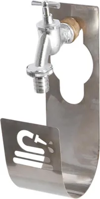Immagine prodotto di Rubinetto con supporto per tubo flessibile di design Esschert in acciaio inossidabile