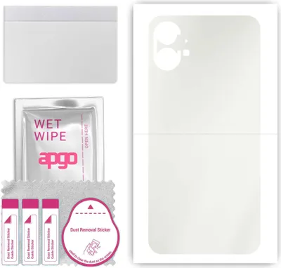 Produktbild von apgo Rückseite Schutzfolie, Matt, kompatibel mit Nothing Phone 1, Hinten Hydrogel-Displayschutzfolie mit Positionierhilfe, kratzfest, einfache Montage