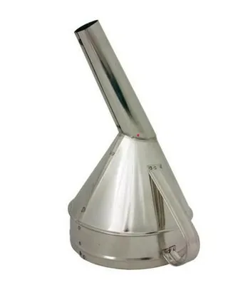 Zdjęcie produktu dla Lejek  Metalowy Skośny  Fi 17,5Cm Ocynk