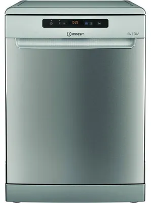 Productafbeelding van Vrijstaande vaatwasser INDESIT I0FD641AX, 14 couverts, 60 cm breed, 41 dB, besteklade, Autodoor, zilverkleurig
