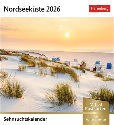 Produktbild von Nordseeküste Sehnsuchtskalender 2026 - Wochenkalender mit 53