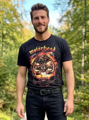 Imagen del producto de Camiseta Brandit Motörhead, modelo Overkill, color negro, talla M