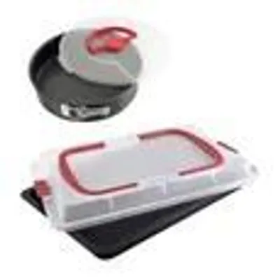 Produktbild von Backblech mit Deckel und Springform - DR OETKER - Bake and Go - 42 x 29 cm
