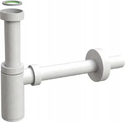 Obrázek produktu pro Sifonové umyvadlo King - Ø 32 X 250 mm - Bílé - Robustní Abs - Snadná instalace