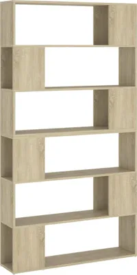 Produktbild von vidaXL Bücherregal Raumteiler Sonoma-Eiche 100x24x188 cm