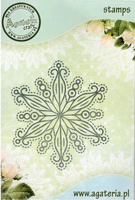 Produktbild von AGATERIA - Transparent Stempel Motivstempel -Snowflake,  Schneeflocke