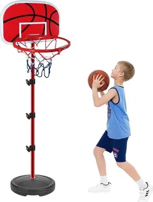 Zdjęcie produktu dla Regulowana obręcz do koszykówki dla dzieci - 150 cm - w tym 1 piłka - Baloncesto Canasta de Baloncesto dla dzieci