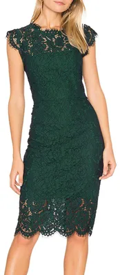 Produktbild von MEROKEETY Damen-Cocktailkleid, ärmellos, mit Spitze, Blumenmuster, elegant, Rund