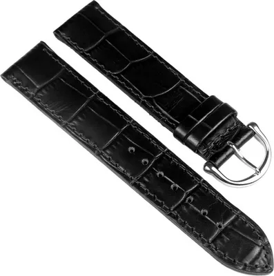 Produktbild von Maurice Lacroix Louisiana optik Ersatzband Leder schwarz 19mm