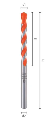Produktbild von Alpen 35200500100 Carbide metal Brickwork drill bit 5 mm Total length 85 mm Cylinder shank 1 pc(s)