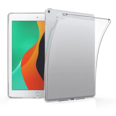 Produktbild von kwmobile Hülle kompatibel mit Apple iPad Air 2 Hülle - weiches TPU Silikon Case transparent - Tablet Cover Matt Transparent