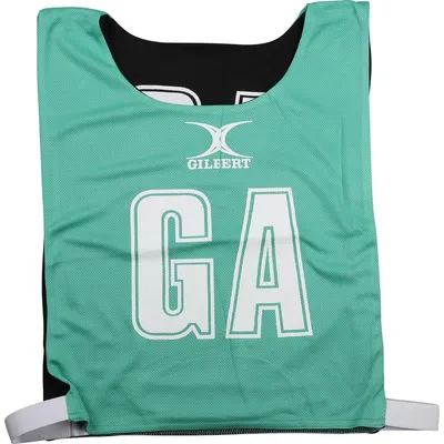 Productafbeelding van Gilbert Netball Wendeleibchen - Klein - Groen zwart, polyester