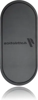 Immagine prodotto di Tappetino da fitness per l'allenamento - Tappetino sportivo ovale con superficie antiscivolo - Spessore 8 mm - 139 x 62 cm, grigio