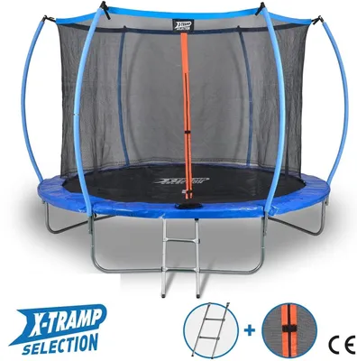 Produktbild von Dunlop Trampolin X-Tramp - Gartentrampolin verschiedene Größen wählbar 244 cm Outdoor / Draussen Hüpf Spielgerät Springen Trampoline Trampolin