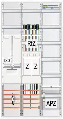 Produktbild von ABN Komplettschrank AP/UP 2Z eHZ 3Feld IP43 1TSG