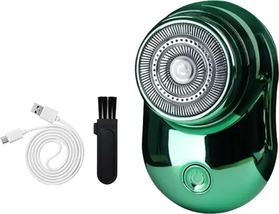 Produktbild von Mini-Elektrorasierer, wiederaufladbar über USB, IPX7, wasserdicht, nass und trocken, tragbar, für unterwegs, Rasierapparat für Männer, Bartschneider, Haarentfernungswerkzeug